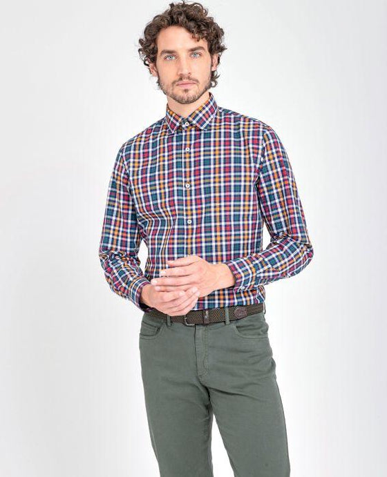 Paul & Shark - Chemise manches longues à carreaux - LE CAPITAINE D'A BORD