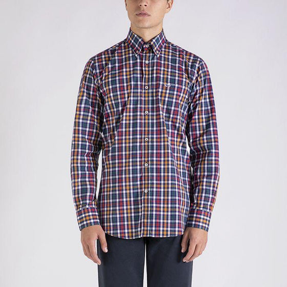 Paul & Shark - Chemise manches longues à carreaux - LE CAPITAINE D'A BORD