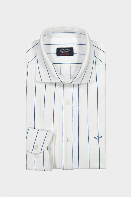 Paul & Shark - Chemise manches longues à rayures de Jersey - J Fit - LE CAPITAINE D'A BORD