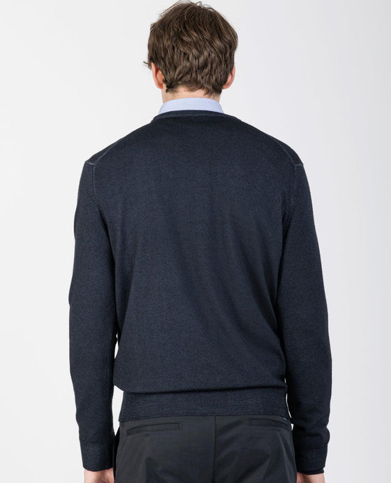 Paul & Shark - Col rond de laine mérinos délavé - LE CAPITAINE D'A BORD