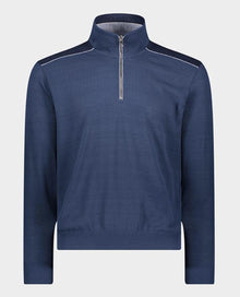  Paul & Shark - Col zip de coton Fresco avec appliqués de lin - LE CAPITAINE D'A BORD