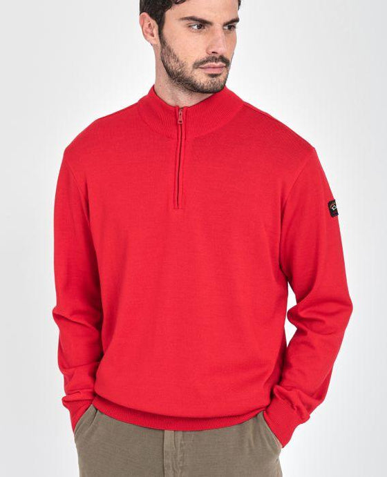 Paul & Shark - Col zip de laine mérinos extra fine - LE CAPITAINE D'A BORD