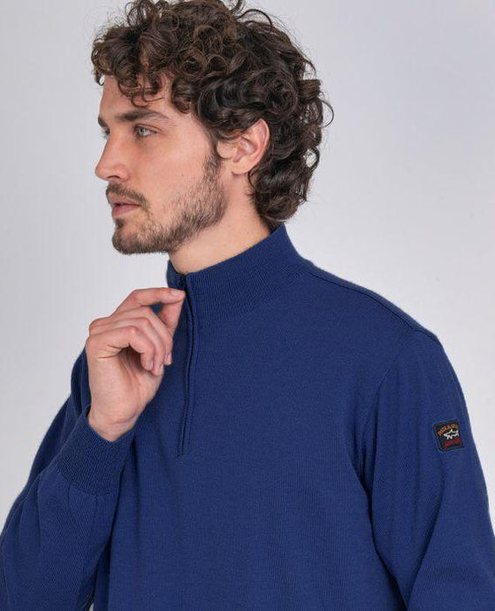 Paul & Shark - Col zip de laine mérinos extra fine - LE CAPITAINE D'A BORD