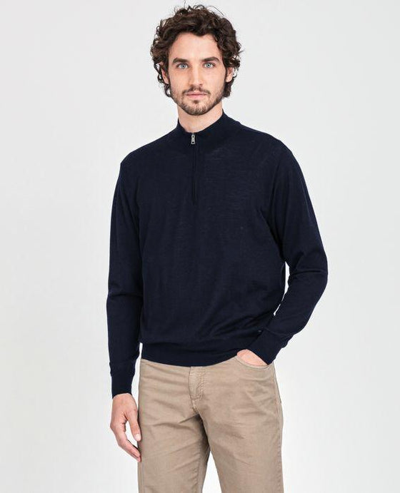 Paul & Shark - Col Zip Summer Wool - LE CAPITAINE D'A BORD