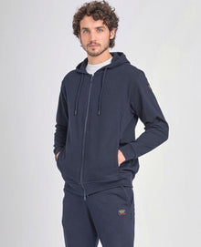  Paul & Shark - Hoody de coton full zip Paul & Shark - LE CAPITAINE D'A BORD