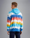 Paul & Shark - Hoody de coton rayé Tie & Dye - LE CAPITAINE D'A BORD