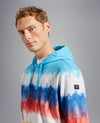 Paul & Shark - Hoody de coton rayé Tie & Dye - LE CAPITAINE D'A BORD