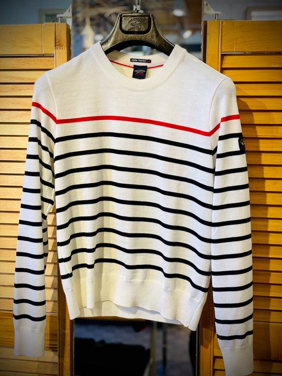 Paul & Shark Ladies - Chandail rayé de laine - LE CAPITAINE D'A BORD