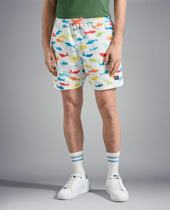 Paul & Shark - Maillot de bain avec imprimé requins - LE CAPITAINE D'A BORD