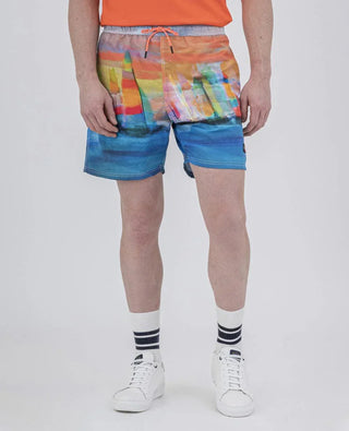 Paul & Shark - Maillot de bain peinture voiliers - LE CAPITAINE D'A BORD