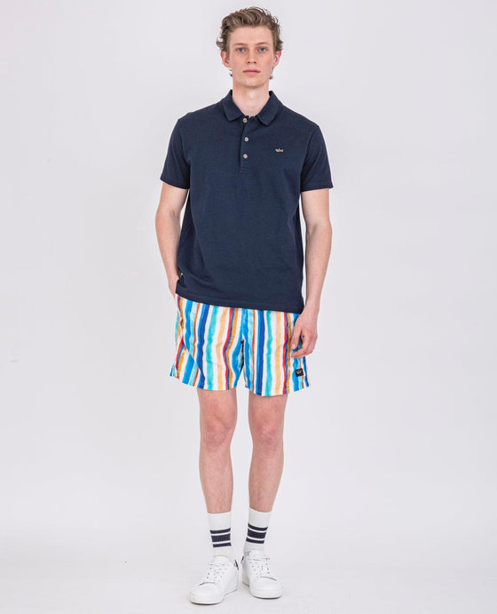 Paul & Shark - Maillot de bain rayée peinture - LE CAPITAINE D'A BORD