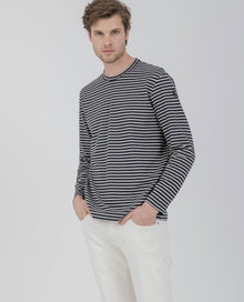  Paul & Shark - Marinière de coton recyclé Re-Cotton - LE CAPITAINE D'A BORD