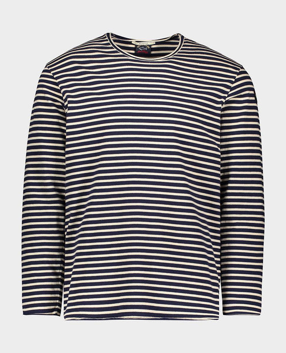 Paul & Shark - Marinière de coton recyclé Re-Cotton - LE CAPITAINE D'A BORD