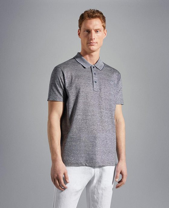 Paul & Shark - Polo manches courtes de lin et coton - LE CAPITAINE D'A BORD