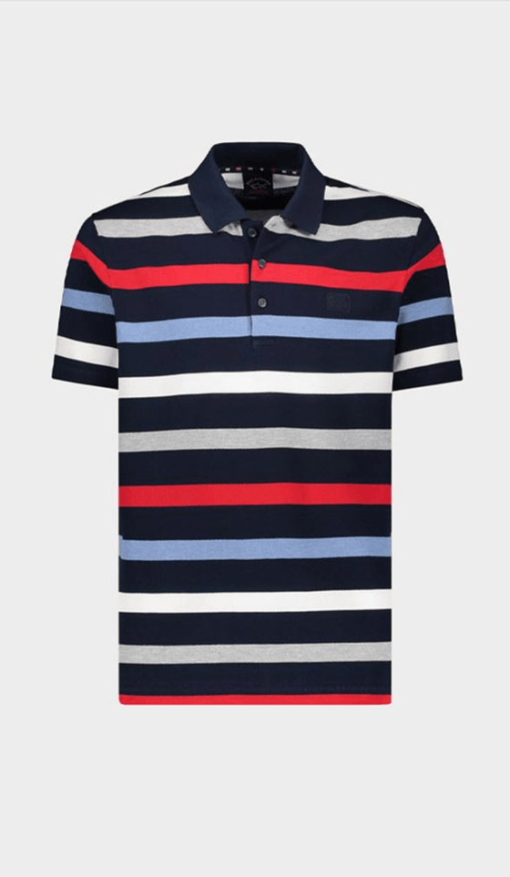 Paul & Shark - Polo rayé manches courtes coton piqué - LE CAPITAINE D'A BORD