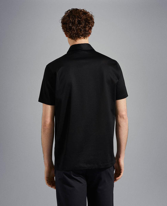 Paul & Shark - Polo uni manches courtes à col chemise - LE CAPITAINE D'A BORD