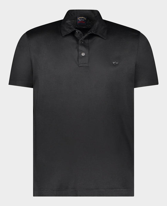 Paul & Shark - Polo uni manches courtes à col chemise - LE CAPITAINE D'A BORD