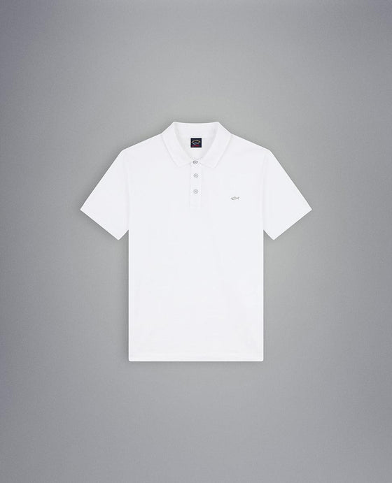 Paul & Shark - Polo uni manches courtes à col chemise - LE CAPITAINE D'A BORD