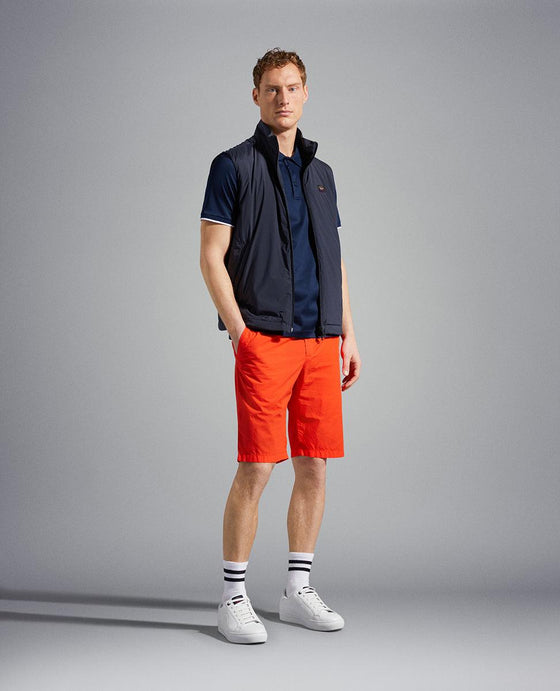 Paul & Shark - Polo uni manches courtes coton piqué avec bordures contrastées - LE CAPITAINE D'A BORD