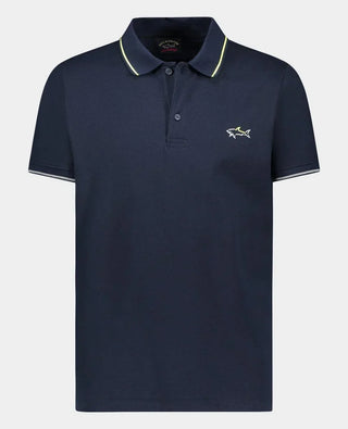 Paul & Shark - Polo uni manches courtes requin fluo - LE CAPITAINE D'A BORD