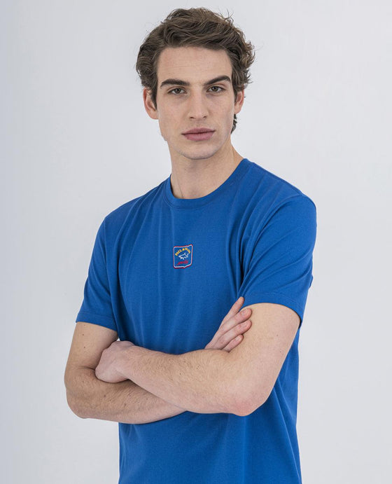 Paul & Shark - T-shirt de coton logo décalé - LE CAPITAINE D'A BORD