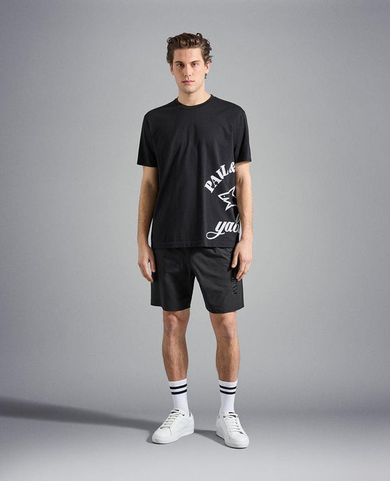Paul & Shark - T-shirt de coton logo sur le côté - LE CAPITAINE D'A BORD