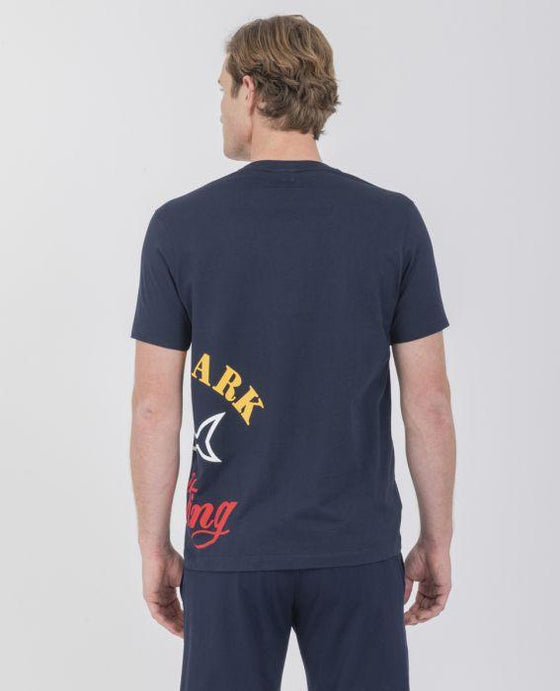 Paul & Shark - T-shirt de coton logo sur le côté - LE CAPITAINE D'A BORD