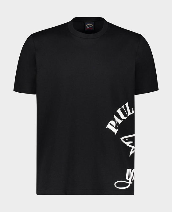 Paul & Shark - T-shirt de coton logo sur le côté - LE CAPITAINE D'A BORD