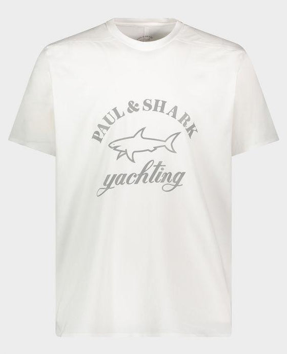 Paul & Shark - T-shirt Logo Paul & Shark Réfléchissant (plusieurs couleurs disponibles) - LE CAPITAINE D'A BORD