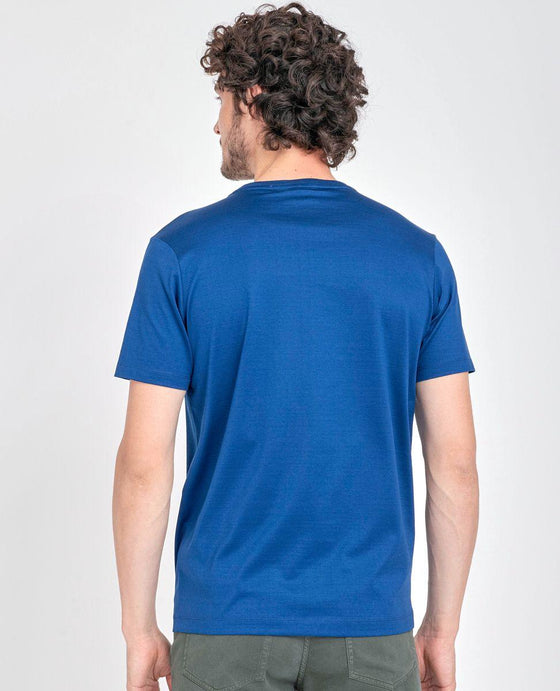 Paul & Shark - T-shirt uni coton mercerisé avec poche - LE CAPITAINE D'A BORD