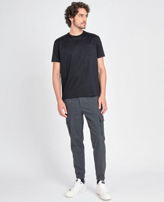 Paul & Shark - T-shirt uni coton mercerisé avec poche - LE CAPITAINE D'A BORD