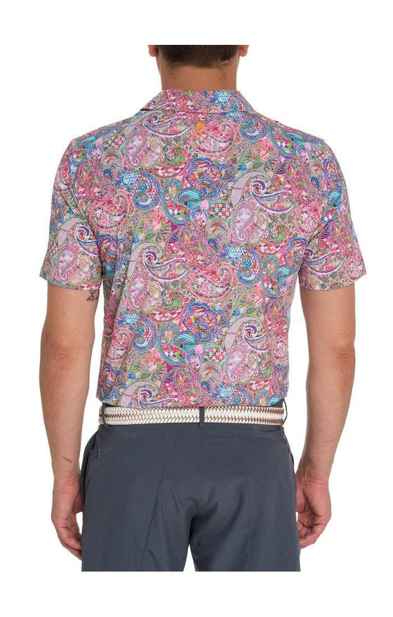 Robert Graham - Polo manches courtes performance Goldberg - LE CAPITAINE D'A BORD