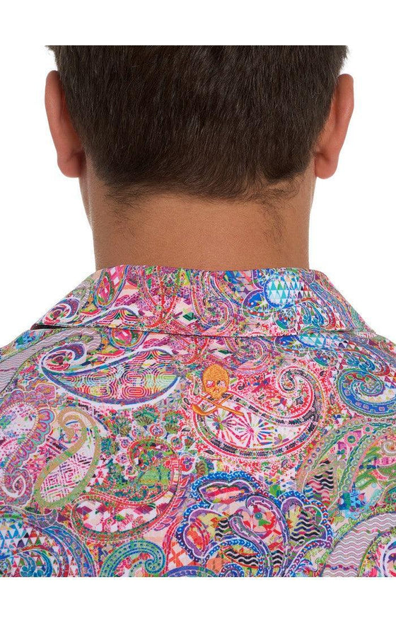 Robert Graham - Polo manches courtes performance Goldberg - LE CAPITAINE D'A BORD