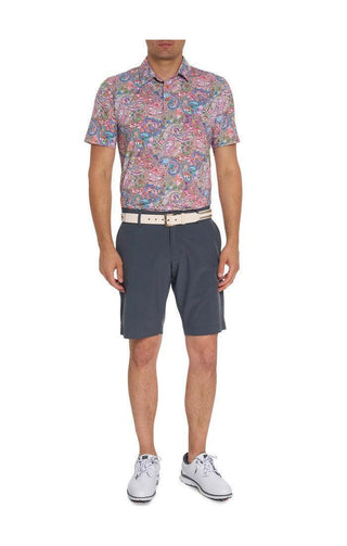 Robert Graham - Polo manches courtes performance Goldberg - LE CAPITAINE D'A BORD