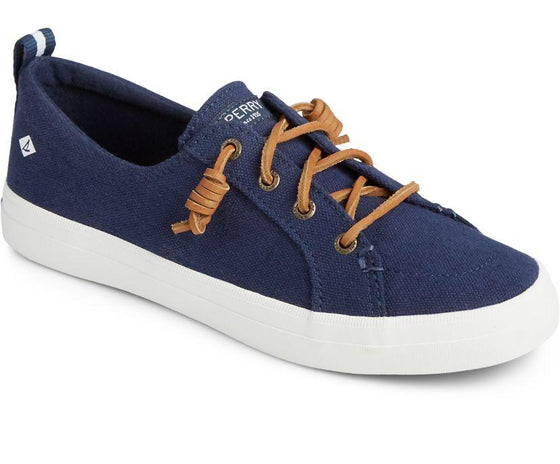 Sperry - Women's SeaCycled™ Crest Vibe Linen Sneaker - Navy - LE CAPITAINE D'A BORD