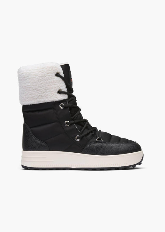SWIMS - Women's Snow Runner High - Black/White - LE CAPITAINE D'A BORD